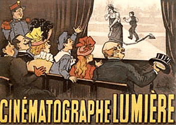 Poster for an early movie show